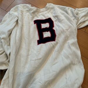 B Letter Sweater